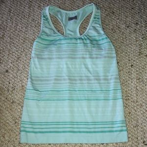 Athleta Green striped tank